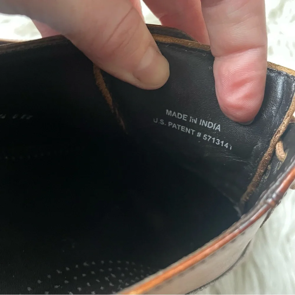 Cole Haan NikeAir C10244 Lace Up Oxford Madison Cognac Brown Dress Shoes Size 10 - Picture 7 of 10